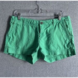 The North Face‎ Shorts Women 8 Green Chino Pockets Casual Cotton Zipper